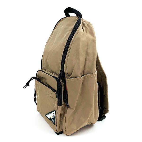 Snoopy Square Zip Backpack RE-PET Beige Backpack Commuting Bag