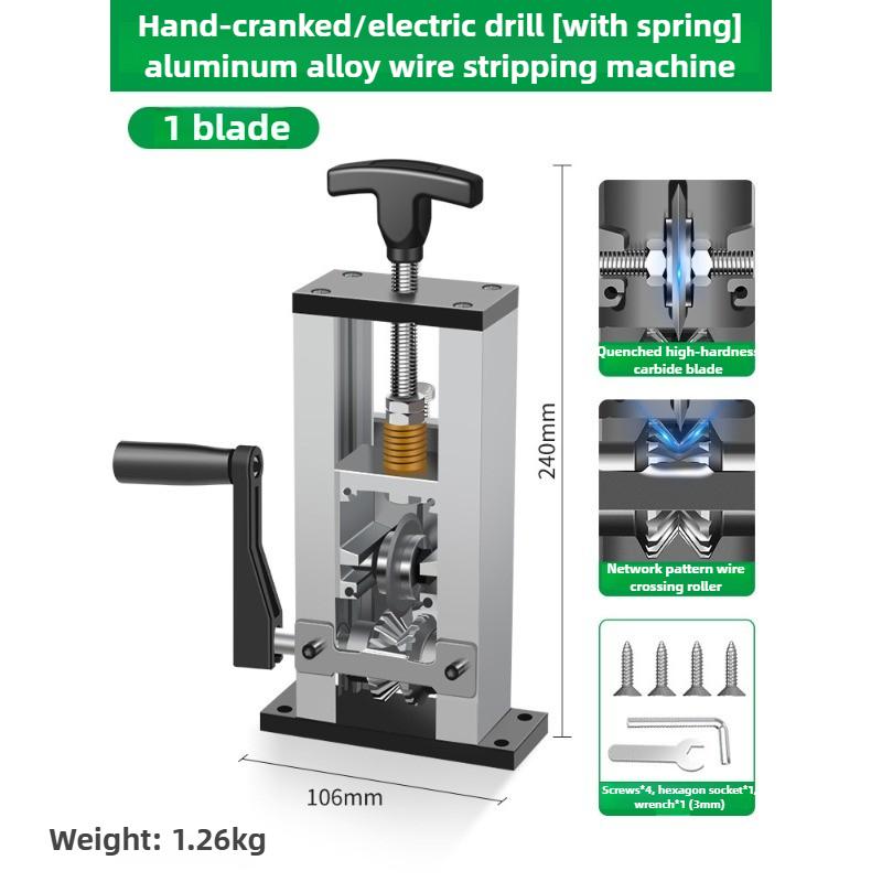 

Professional Wire Stripper Electrician Manual Electric Pliers Scrap Copper Wire Cable Stripping Machine Household Clamp Tools