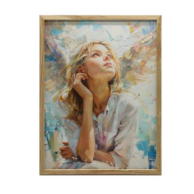 Poster Schönheit der Gedanken des Engels Poster Schönheit der Gedanken des Engels, 30X40 Cm, Ohne Rahmen, Premium-Leinwand auf Keilrahmen