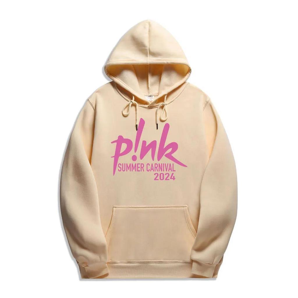 P! Nk Pink Singer Carnival 2024 Tour New Printing Hoodies Men Fashion Sweatshirts Women Casual Harajuku Streetwear Pullovers