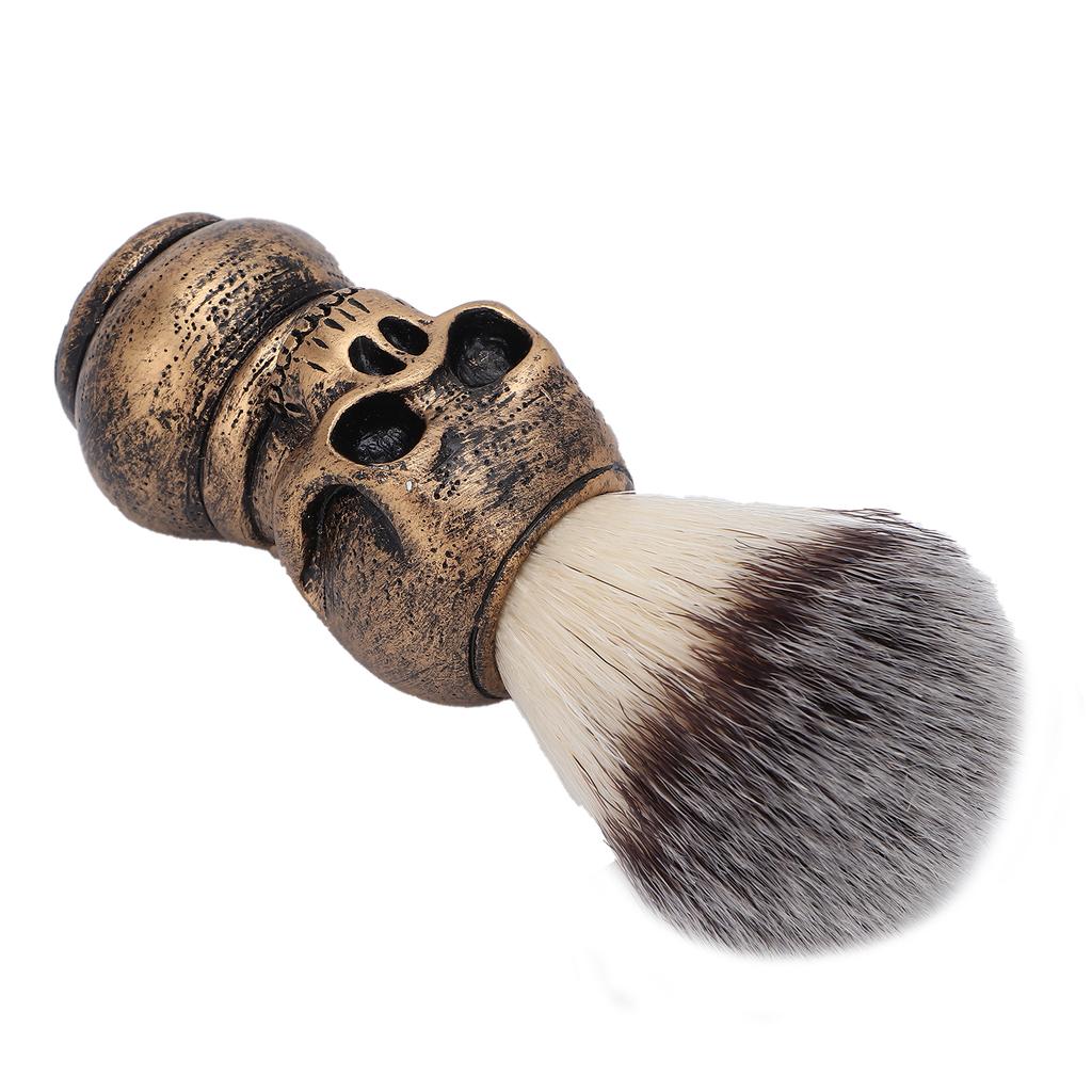 Men s Shaving Brush with Skeleton Shape Handle Facial Beard Cleaning Grooming Shave Tool