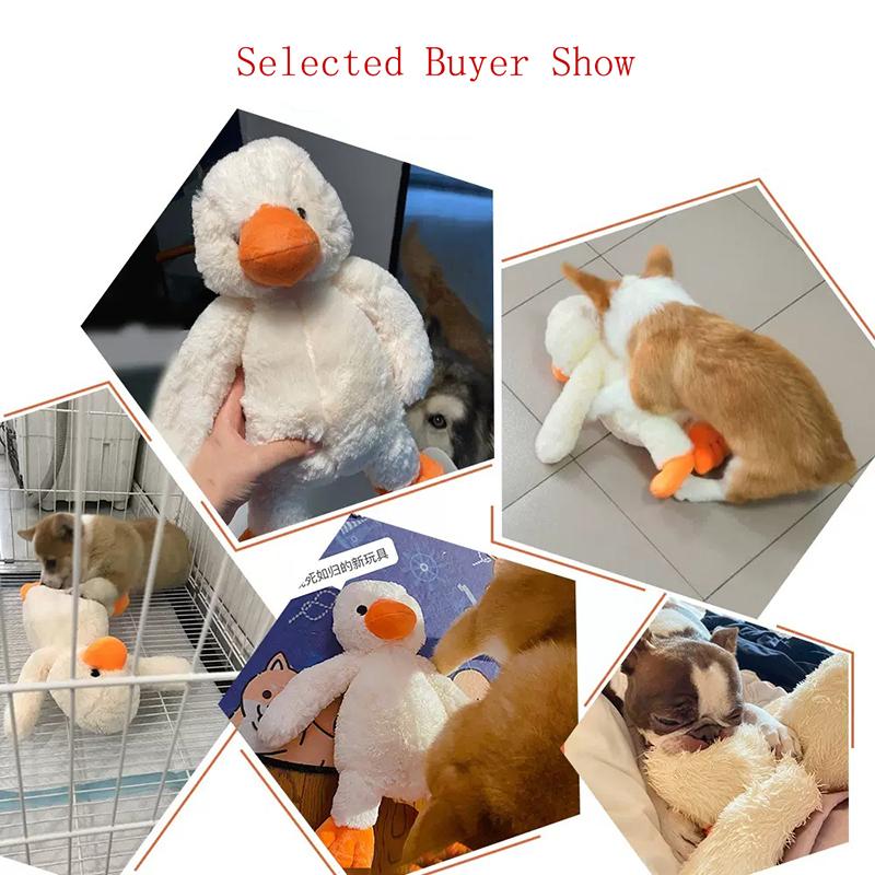 Boredom Relief Puppy Supplies Sleeping Dogs Teddy Corgi Puppy Plush Duck Sound Bite Resistant Teething Pet Toys