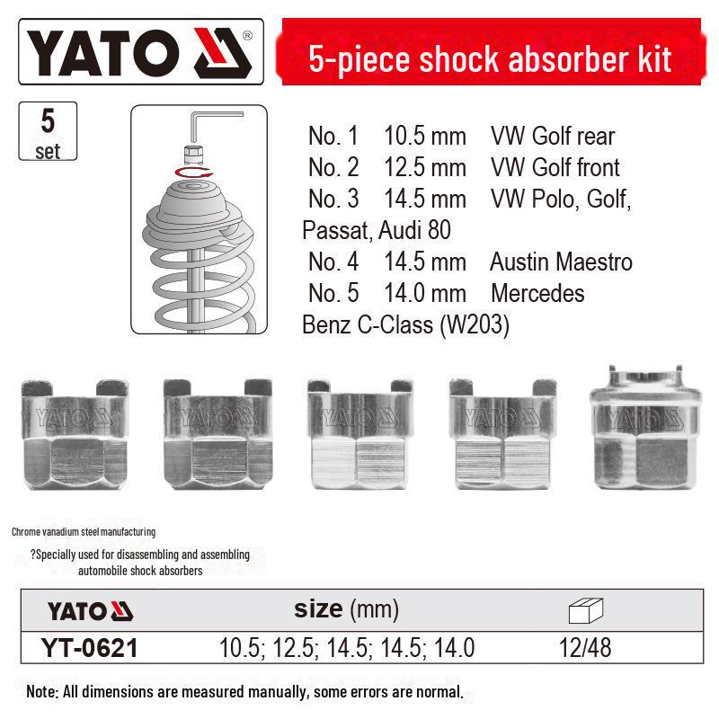 

Набор инструментов для пружины амортизатора автомобиля YATO для замены сальника