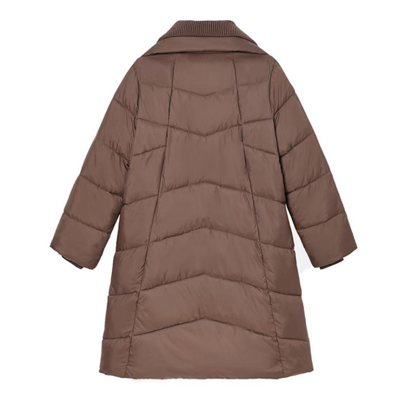 Winter Cotton-padded Jacket Mid-length Cotton-padded Coat Fashionable Thick Warm Knee-length Women's Coat