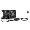 USB 8cm Cooling Fan DC5V Low Power Consumption Adjustable Speed  Single/Double Fan For Home And Office Use