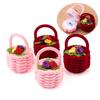 Cute Design Flower Basket Ring Box Velvet Material Ring Box Case Jewelry Ring Box  Jewelry Display