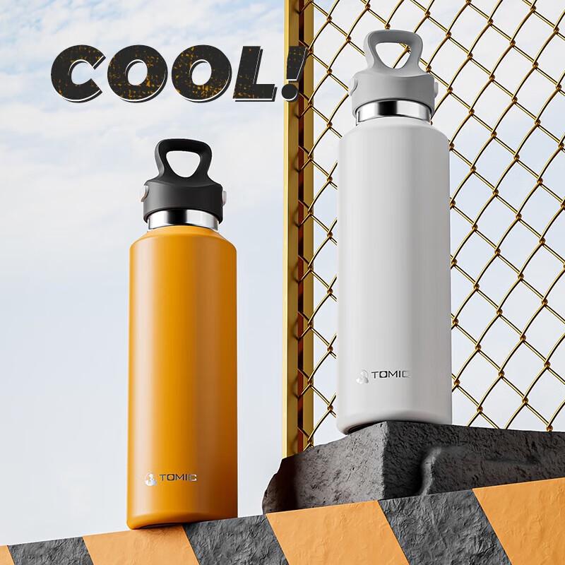 Temake Men s Large Capacity One-Hand Open Stainless Steel Thermos