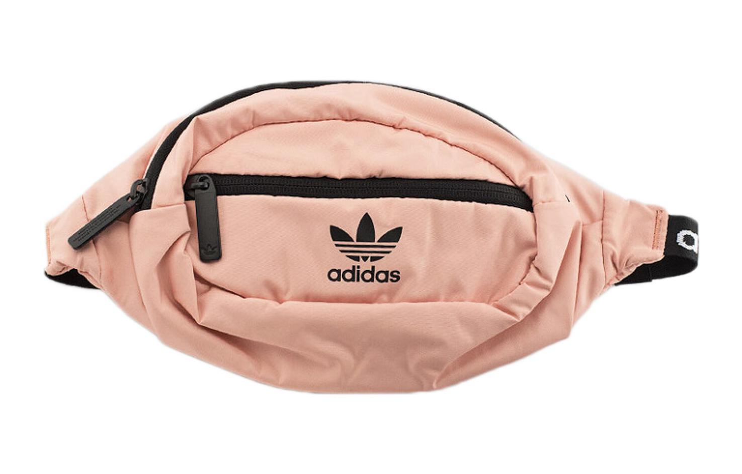 Adidas Originals Trefoil Polyester One Shoulder Crossbody Fanny Pack Regular Unisex Pink/Black CK6588