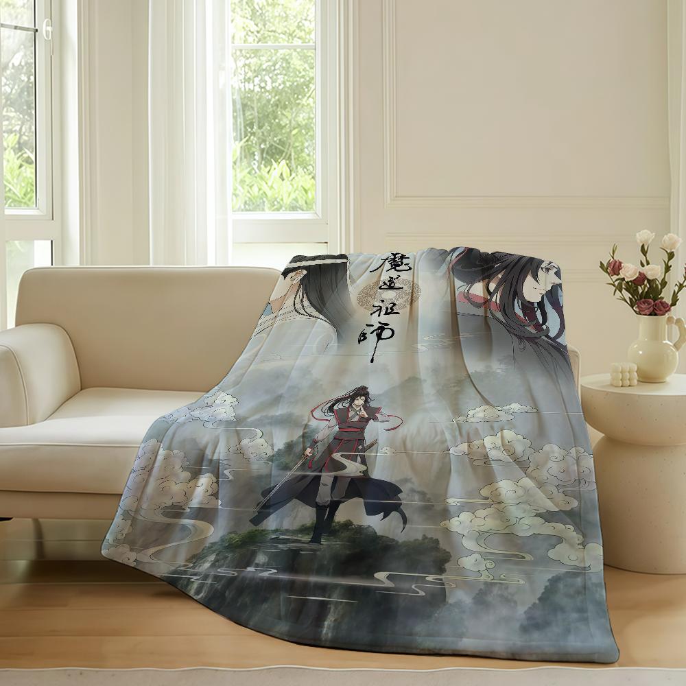Anime Mo Dao Zu Shi Blanket For Sofa Office Bed Plane Travel Sleep Read Relax Camping Soft And Warm