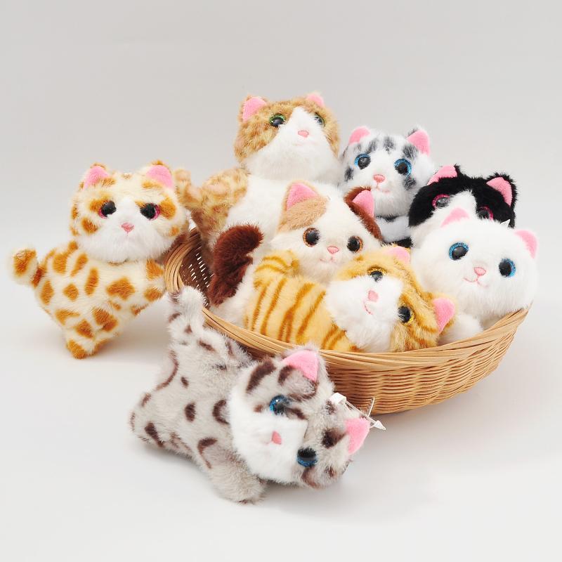 Cartoon Cat Plush Pendant Decoration Stuffed Doll Keychain Cute Bag Charm Doll Plush Boys & Girls Birthday Gift