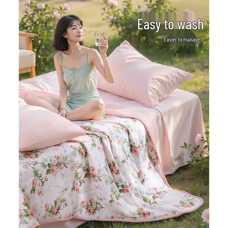 FUANNA 100% Cotton Summer Quilt