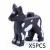 MOC Animal Building Blocks DIY Pig Fishes Octopus Penguin Turtles Figures Toys Set City Farm Zoo Accessories Bricks Kid Gift