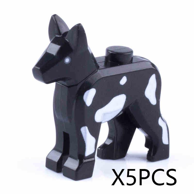MOC Animal Building Blocks DIY Pig Fishes Octopus Penguin Turtles Figures Toys Set City Farm Zoo Accessories Bricks Kid Gift