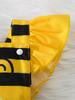 Bee-Themed Summer Romper with Peek-a-Boo Skirt & Headscarf for Newborns & Toddlers