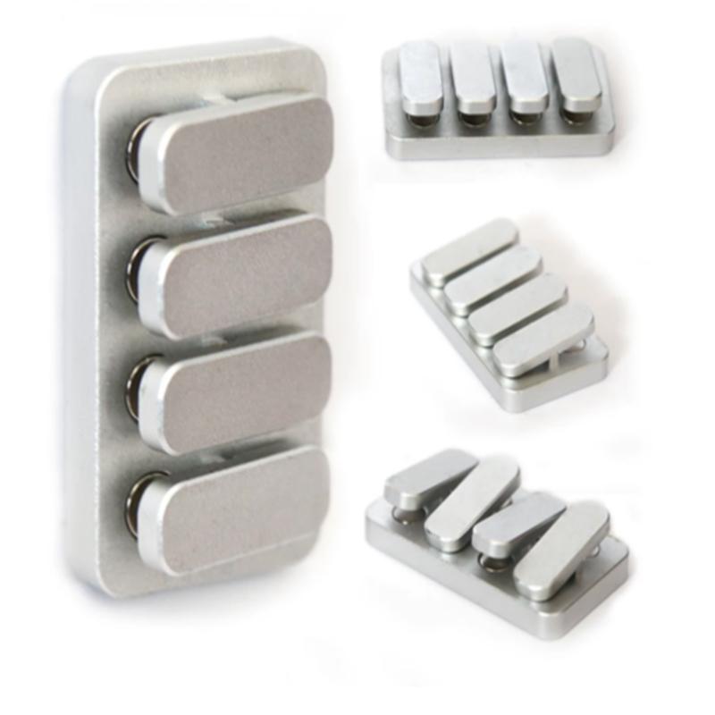 4 Piano Keys Fidget Clicker Fidget Slider ADHD Metal EDC Fidget Toys Office Desk Toys Anxiety Stress Relief Toys Adult Gift