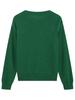 2026 Green Knit V-Neck Cardigan: European & American Style, Long-Sleeve, Versatile for Spring & Autumn