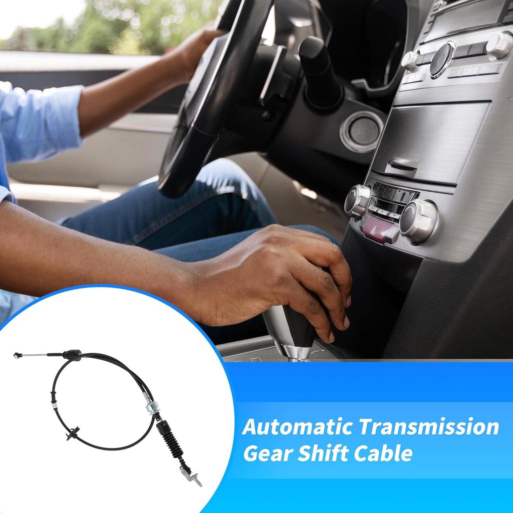 No.338200C020 Automatic Transmission Gear Shift Cable for Toyota Tundra Limited, SR5 2000 2001 2002 2003 2004 4.7L V8 for Column Shift Auto Trans