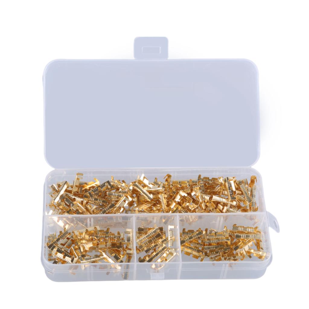 Upgrades Wire Connectors Cold Press Electric Wire Connectors Set Metal Wire Terminals for Electrical Repairs & Projects