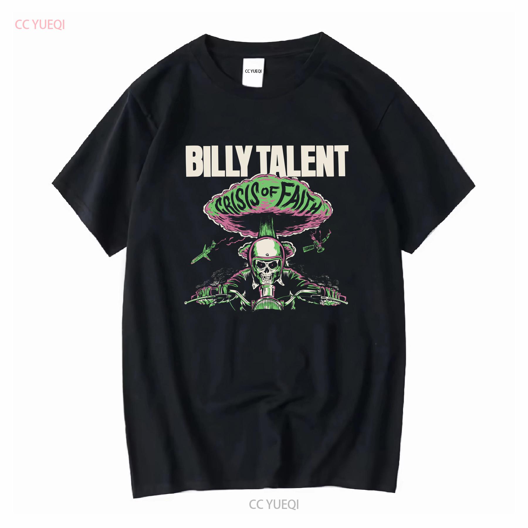 

BILLY TALENT Crisis of Faith T Shirt Black Cotton S to 2345XL MD728 long or short sleeves vintage Washed Versatile streetwear 4XL