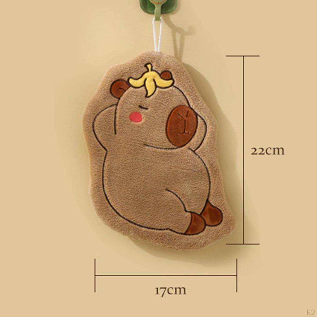 Adorable Capybara Hanging Towel Set for Home Use
