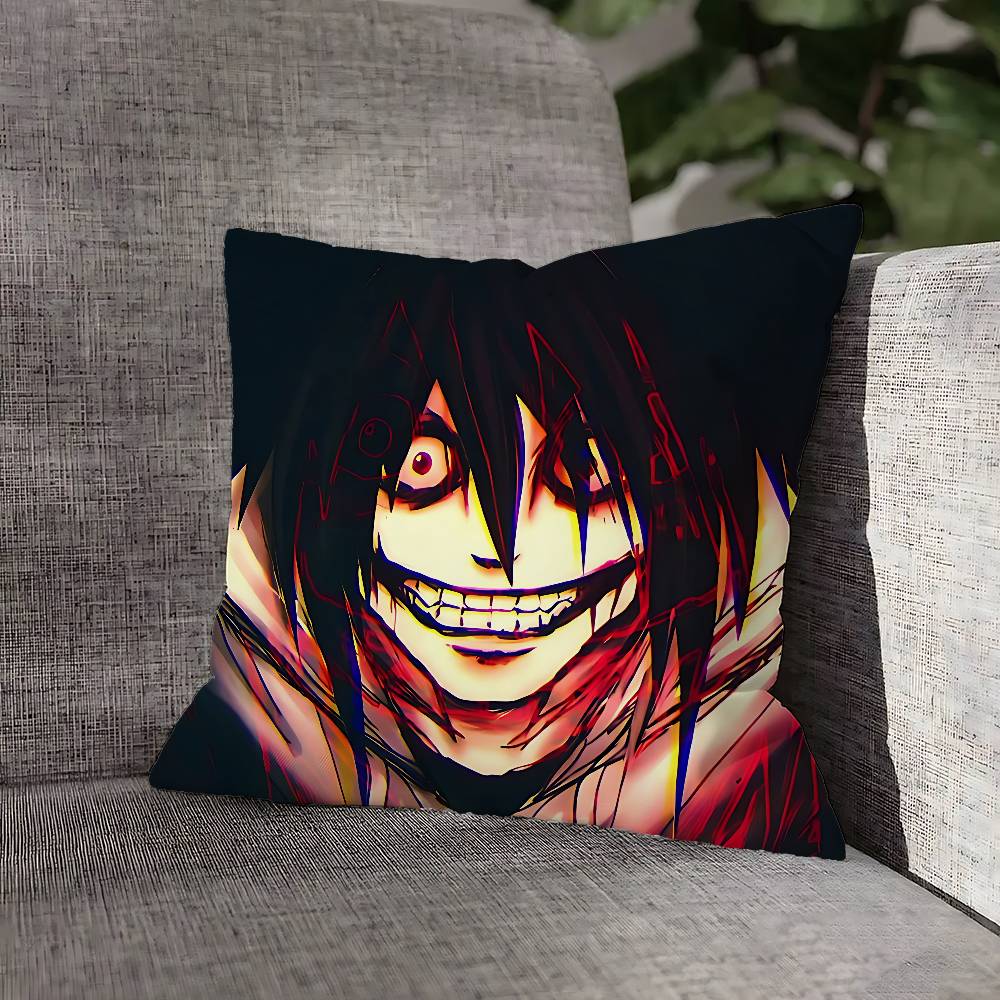 Creepy Urban Killer Jeff Pillow Case For Sofa Decor Car Office Room Printing Cushion Cover Decorations and Protector