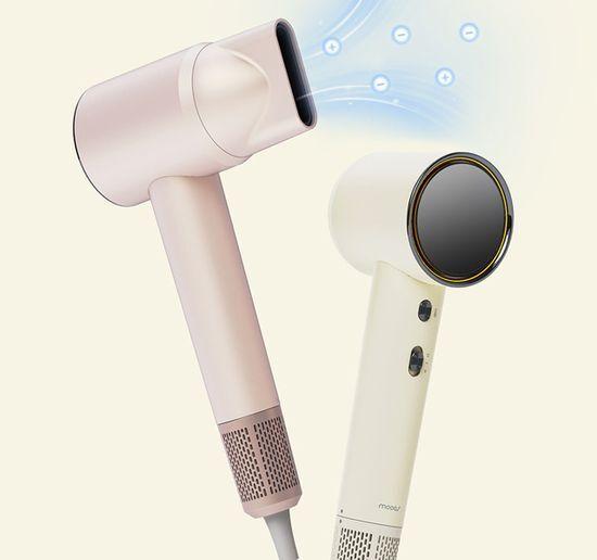 Mooas Super Plasma BLDC Hair Dryer BASIC Low-Noise Dryer (Light Beige/Soft Pink)