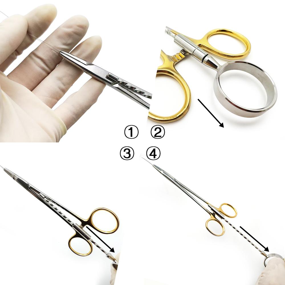 High Quality Corwin Hegar TC Wire Twisting Forceps Half Gold Operating Forceps Made Stainless Steel Surgery Instruments
