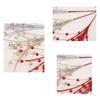 Foam Glitter Berry Branches Handmade Fake Red Berry  New Year Party Decoration