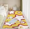 Low Pile Flannel Rug - Compact Dirt Resistant Mat for Narrow Halls & Bedside - Home Decor