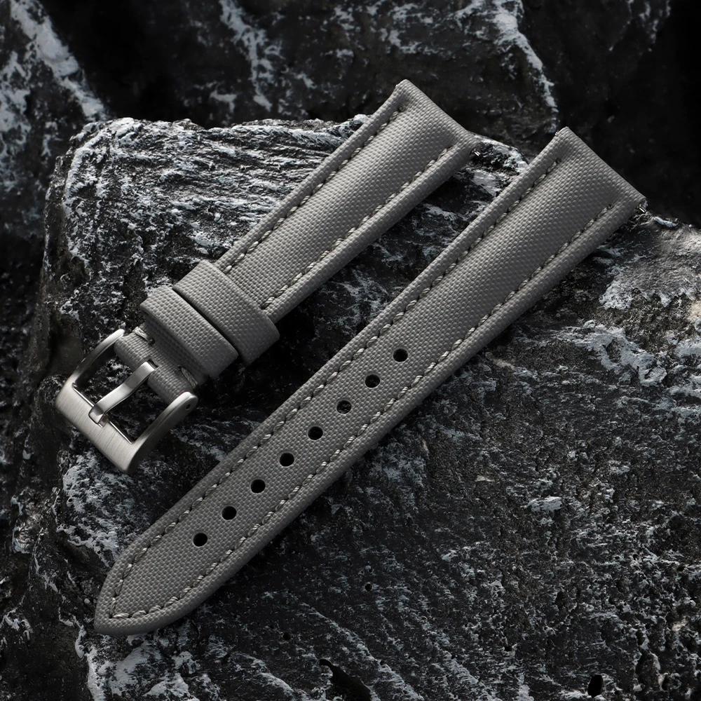 Wasserdichtes Segeltuch Uhrenarmband Nylon Canvas Armband 18/19/20/21/22mm für Omega für Blancpain Schnellverschluss Armband Armband Gürtel