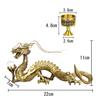 Golden Dragon for Good Crystal Ball Holding Gold Water 20 Mm Crystal Feng Shui Good Good Good Luck Feng 5 Dragon Five Zodiac Lucky Ward Off Auspicious