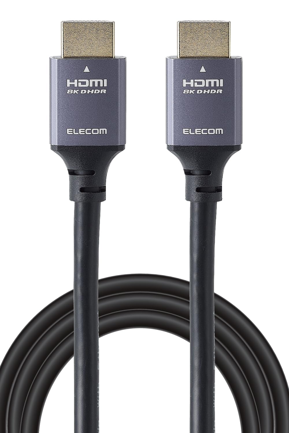 

ELECOM HDMI Cable 3m Ultra High Speed Compatible with shell connector to reduce Equipped with game mode Compatible with charge Black [8K/60Hz] HDMI2.1 чорний