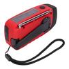 Emergency Radio USB Solar Hand Crank Charging Portable FM Weather Radio with Flashlight 2000mAh Power Bank for Outdoor