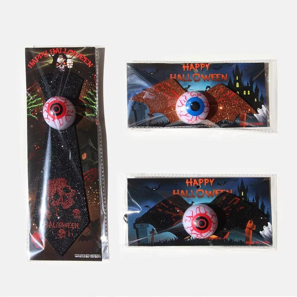 Adjustable Straps Gold Dust Bat Bow Tie Spooky Halloween Tie Props  Themed Events