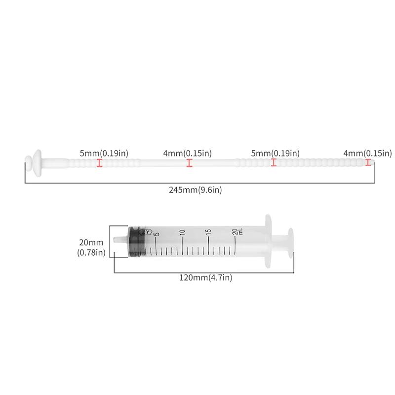 3 Velikosti Silikonová Uretrální Zvuková Tyčinka Vložka do Penisu Stimulace Dilatátor Ctnosti Katétr Dutá Penisová Zátka se Zarážkou Sexuální Hračka pro Muže