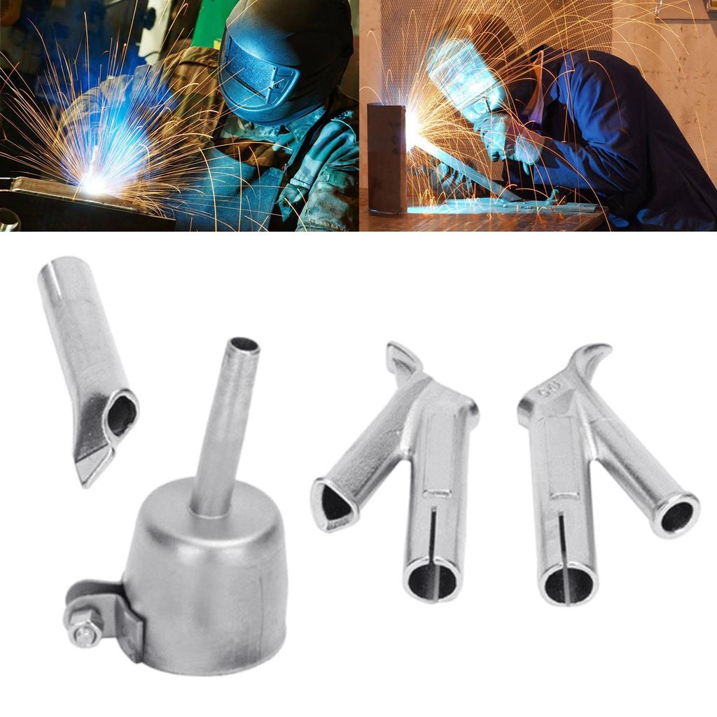 Plastic Hot Air-Welder Heating-Gun 4Pcs Speed Welding Nozzles Tips Y Type for Vinyl PVC Plastic Soldering Polypropylene