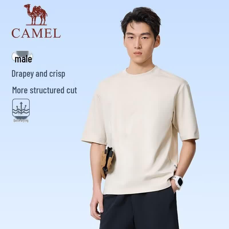 CAMEL Men's Crew Neck Short Sleeve T-Shirt C16BARG019