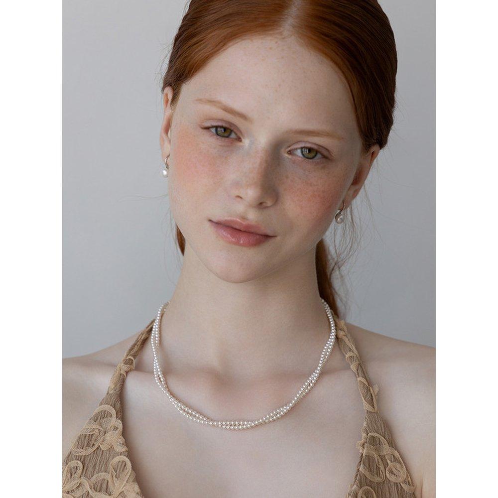 Double Pearl Twist Necklace Nz2482