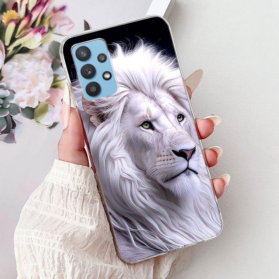 For Samsung Galaxy A32 Cool Dragon Tiger Painted Phone Case For Samsung A32 4G 5G SM-A325F SM-A326B Soft Silicone TPU Cases