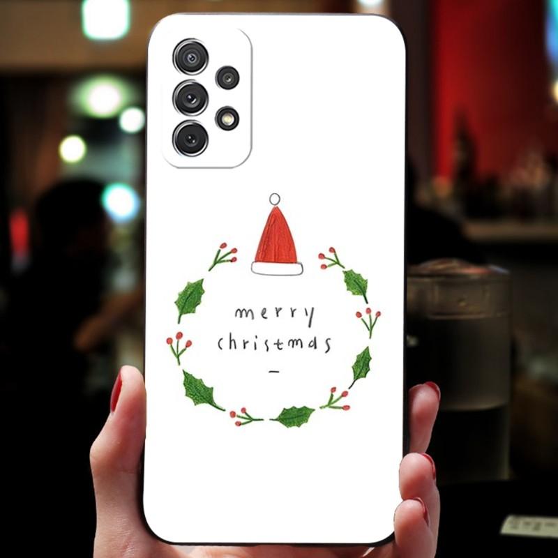 Christmas Tree Snowman Santa Phone Case For Samsung Note Galaxy 8 9 20 10 Pro Plus Ultra M20 M31 M40 M10 J7 J6 Prime Back Cover