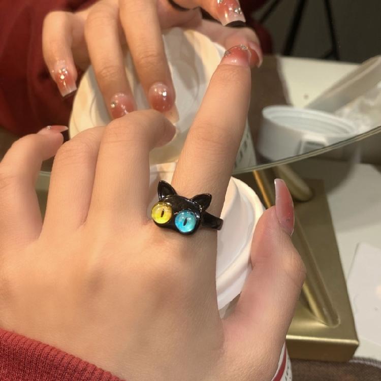 Harz Leichte Offene Ringe Kinder Monster Ring Tier Finger Katze Ring