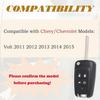 2025 Newest Car Key Fob Replacement Parts for Chevrolet Volt 2011 2012 2013 2014