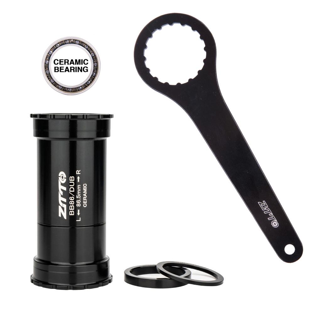 ZTTO BB92 To DUB BB86 Bicycle Bottom Brackets Threadlock Press Fit Frame 29mm Crankset for Road Bike MTB Crank Shaft
