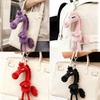 Popular Latest 2026 Year of The Horse Mascot Tian Xuan High Cold Black Horse Figure Pendant Pouch Pendant Plush Figure Key Ring Present