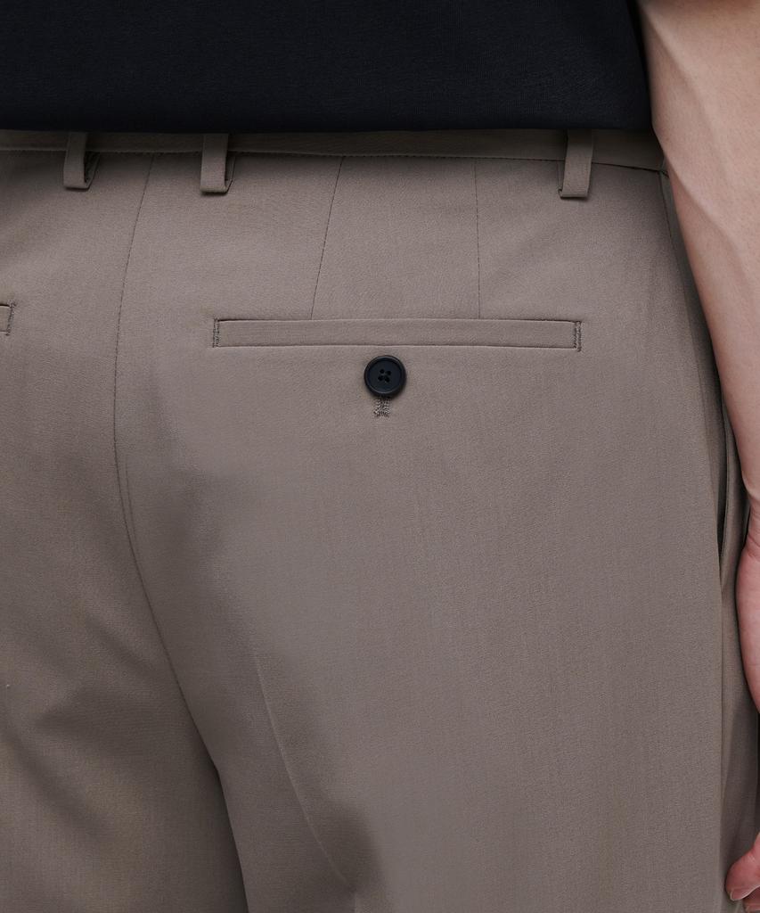 Musinsa Standard [Cooltandard] Real Wide Hidden Elastic Waist Slacks [Dusty Beige]