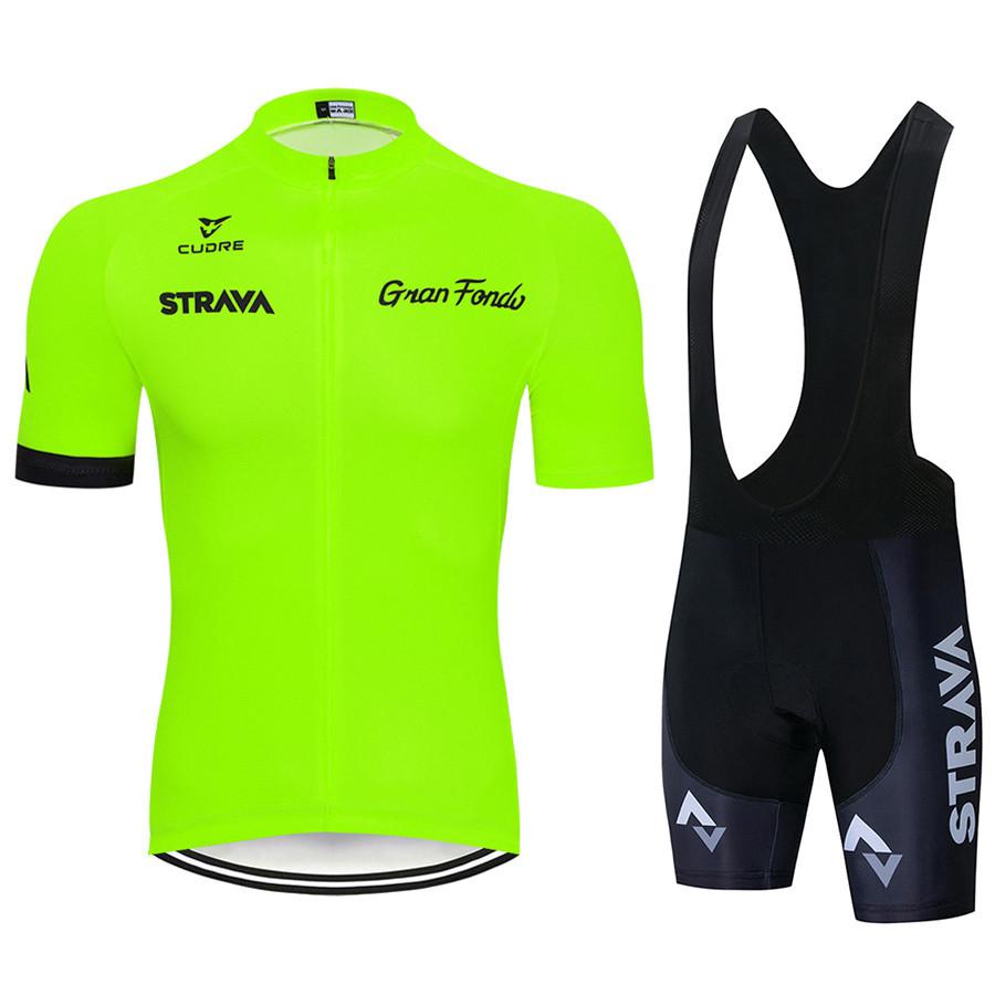 STRAVA Summer Short Sleeve Cycling Suit Off-Road Mountain Motorcycle Breathable Cycling Suit Set 2026