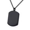 Titanium Steel Engraved Dog Tag Pendant: European-American Style Pet Cremation Urn & Perfume Bottle Necklace.