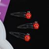 4 Ladybug Hair Clips, Red Hair Clips, Animal-Shaped Hair Accessories for and Women, Hair Ornaments, Insect Hair Clips, Back-to-School Hairstyles