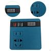 Power Inverter with USB Ports Sturdy Converter for Travel Outdoor Work Dark Blue