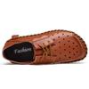 Summer Comfortable Casual Shoes Men's Breathable Vintage Versatile Low Top Lightweight Leather Slip-On Anti-Slip Shoes For Men
